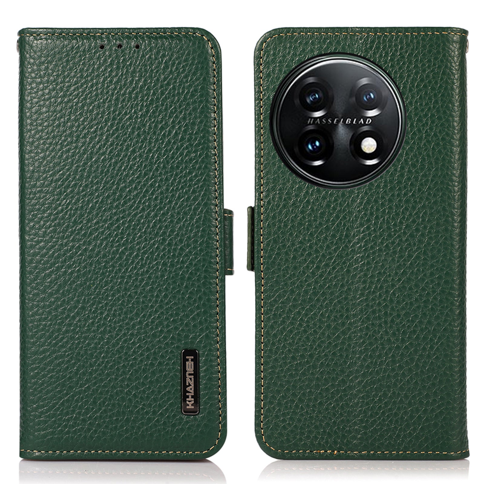 KHAZNEH Phone Case for OnePlus 11 5G RFID Blocking Stand Wallet Litchi Texture Genuine Leather Shockproof Flip Phone Cover KHAZNEH Phone Case for OnePlus 11 5G RFID Blocking Stand Wallet Litchi Texture Genuine Leather Shockproof Flip Phone Cover